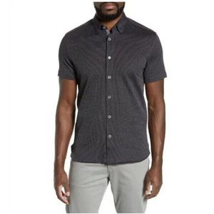 Ted Baker London Slim Fit Short Sleeve Button Up Shirt 2XL
